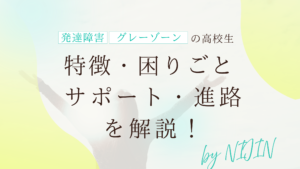 発達障害　グレーゾーン　高校生　特徴　進路