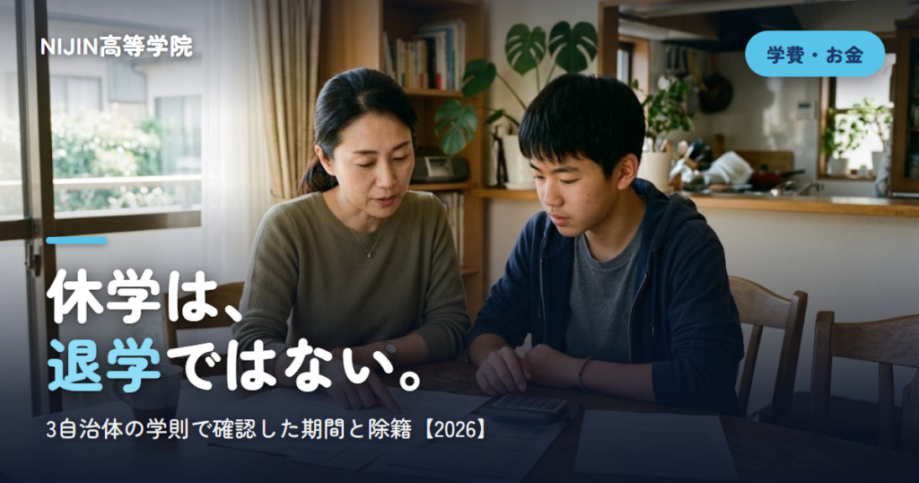 休学は、 退学ではない。