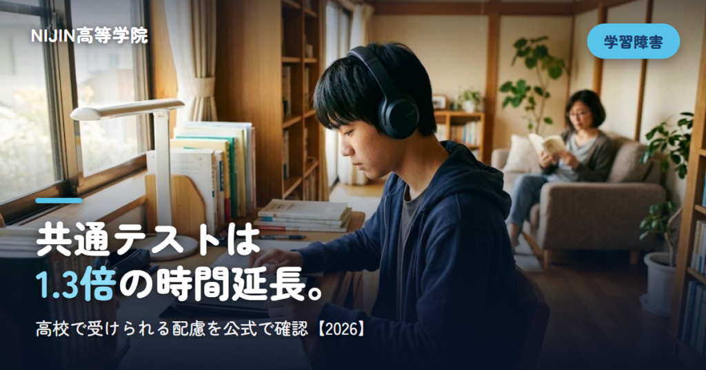 共通テストは 1.3倍の時間延長。