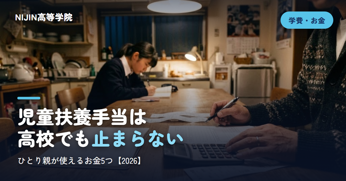 児童扶養手当は 高校でも止まらない