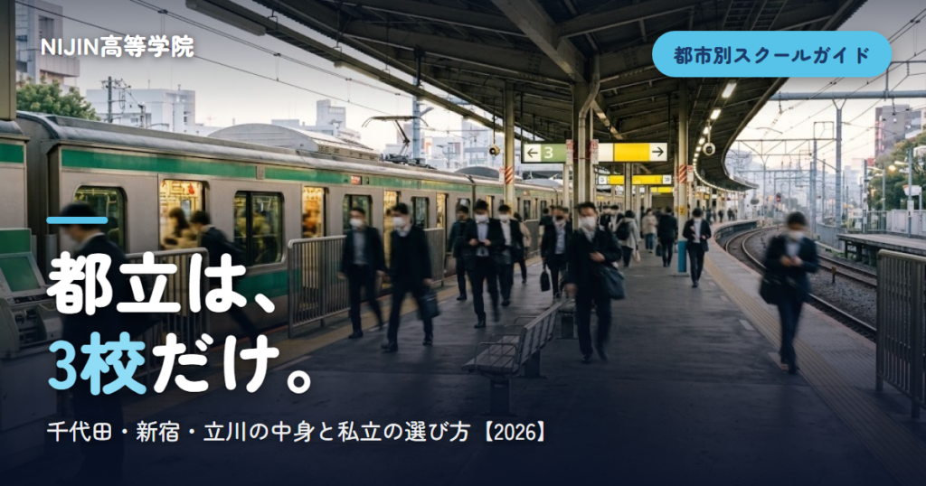 都立は、 3校だけ。