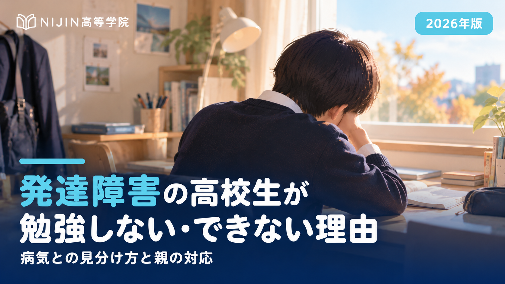 発達障害の高校生が勉強しない・できない理由|病気との見分け方と親の対応